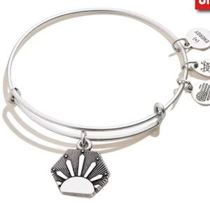 Alex and Ani Silver Growth and New Beginnings Message Charm Bangle